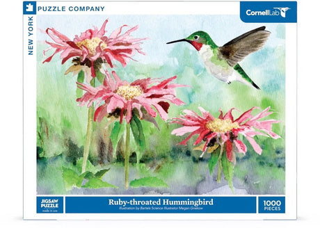 Ruby-throated Hummingbird 1000pc Puzzle | New York Puzzle Company | NPZCB2536