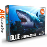 Blue Essential Colours - 3G Acrylic Paint x 6 | AK interactive | AK11618