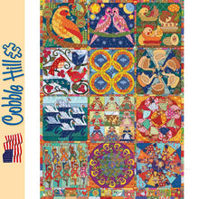 Load image into Gallery viewer, Twelve Days of Christmas Quilt Cobble Hill puzzle 1000pc CH40049
