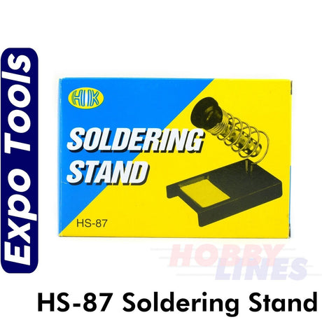 Universal Soldering Iron Stand HS-87 Tip Cleaning Sponge Expo Tools 77551