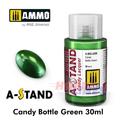 A-Stand - Candy Bottle Green - 30ml Bottle | Ammo by Mig Jimenez | MIG2456