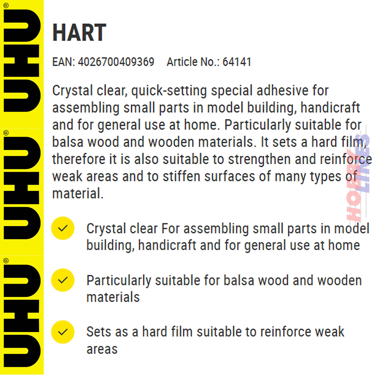 HART - Special Glue -33ml | UHU | 64141