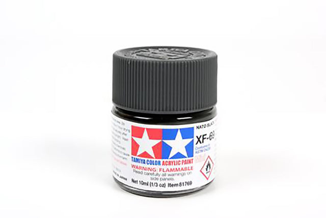 Tamiya Acrylic Mini Paint Xf-69 Nato Black