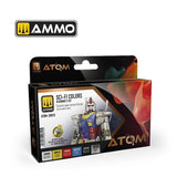 Atom Beginners set SCI FI COLOURS Acrylic Paint - 6 jars 20ml | Ammo by Mig Jimenez