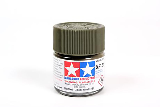 Tamiya Acrylic Mini Paint Xf-51 Khaki Drab