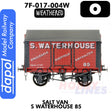 Salt Van S Waterhouse 85 - Weathered -  Wagon  | Dapol | 7F-018-004W