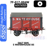 Salt Van S Waterhouse 85 - Weathered -  Wagon  | Dapol | 7F-018-004W