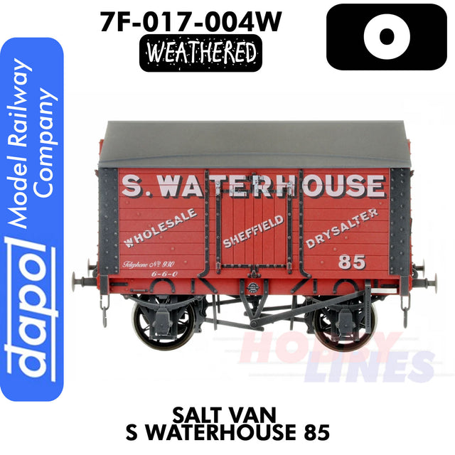 Salt Van S Waterhouse 85 - Weathered -  Wagon  | Dapol | 7F-018-004W