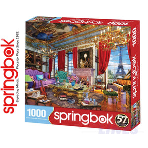 PALACE IN PARIS 1000 piece SPRINGBOK Jigsaw Puzzle Random Cut Super Deluxe