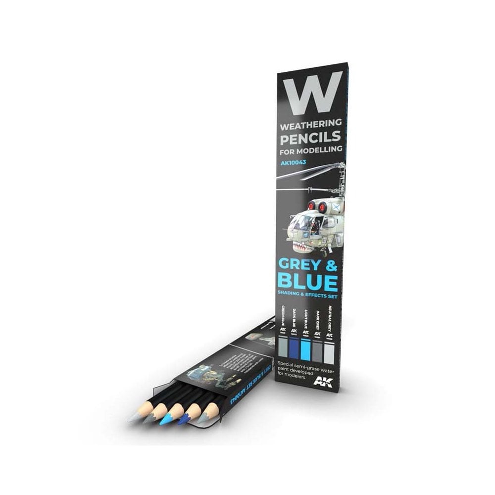 Weathering Pencils - Grey and Blue Set | AK interactive | AK10043