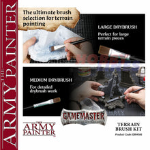 Load image into Gallery viewer, GAMEMASTER TERRAIN BRUSH KIT 4 top quality brushes The Army Painter GM4006P
