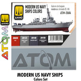 ATOM Modern US Navy Ships colors Set - 4 20ml Acrylic Paint |  Ammo by Mig Jimenez 