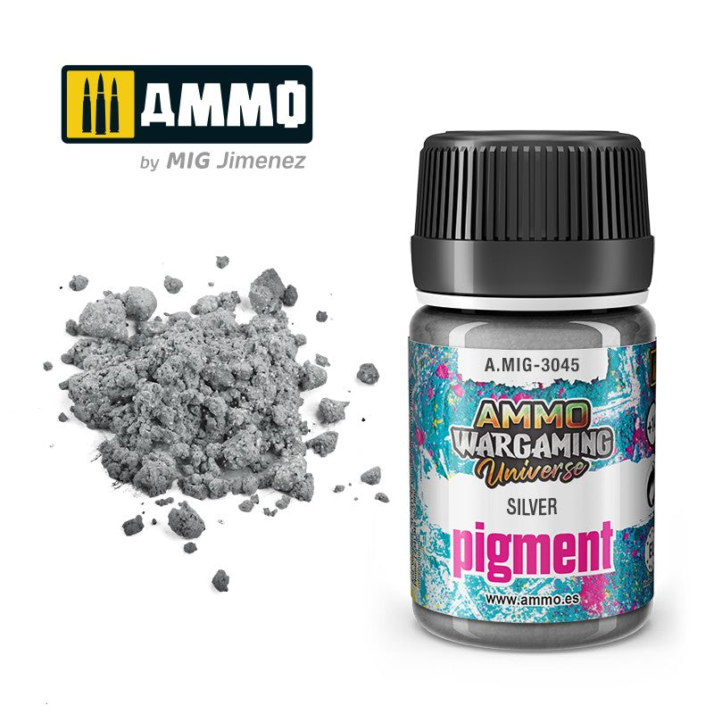 Wargaming Universe- Pigment Silver - 35ml | Ammo by Mig Jimenez | MIG3045