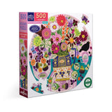 Fruits & Flowers Still 500pc - Round Puzzle | eeBoo | PZFFUF
