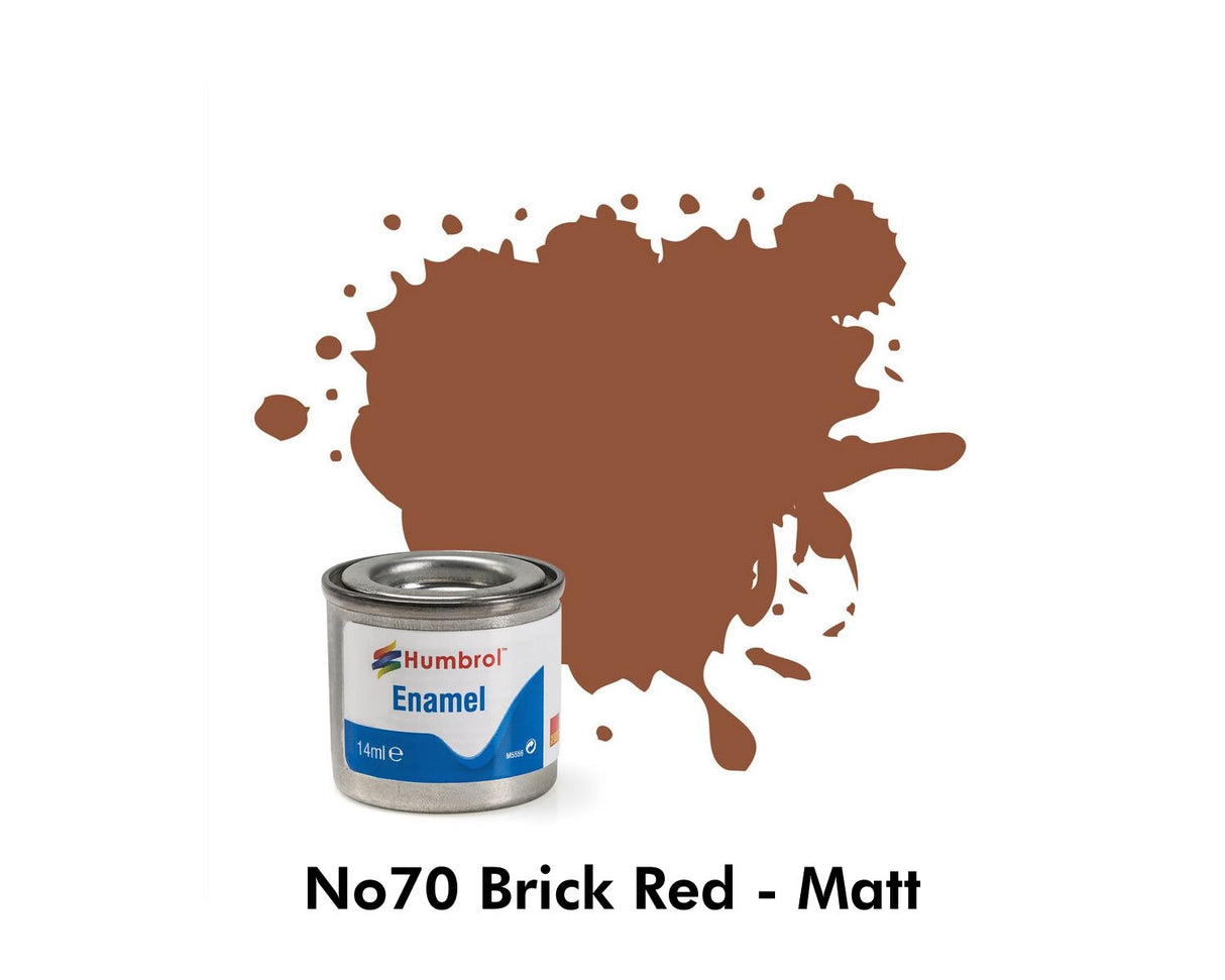 Enamel Tinlets No 70 Brick Red Matt