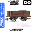 5 Plank Wagon Marshall No 2 - Weathered |  Dapol | 4F-052-002