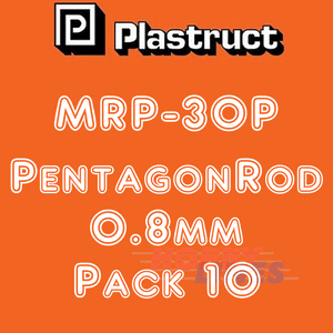 SOLID PENTAGON ROD range styrene ABS plastic polystyrene MRP PLASTRUCT