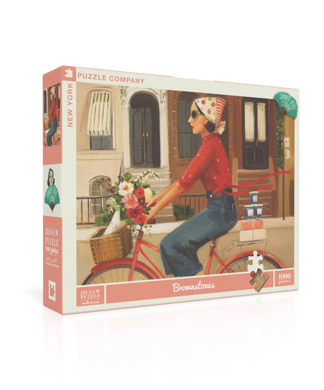 BROWNSTONES New York Puzzle Company 1000pc Jigsaw 