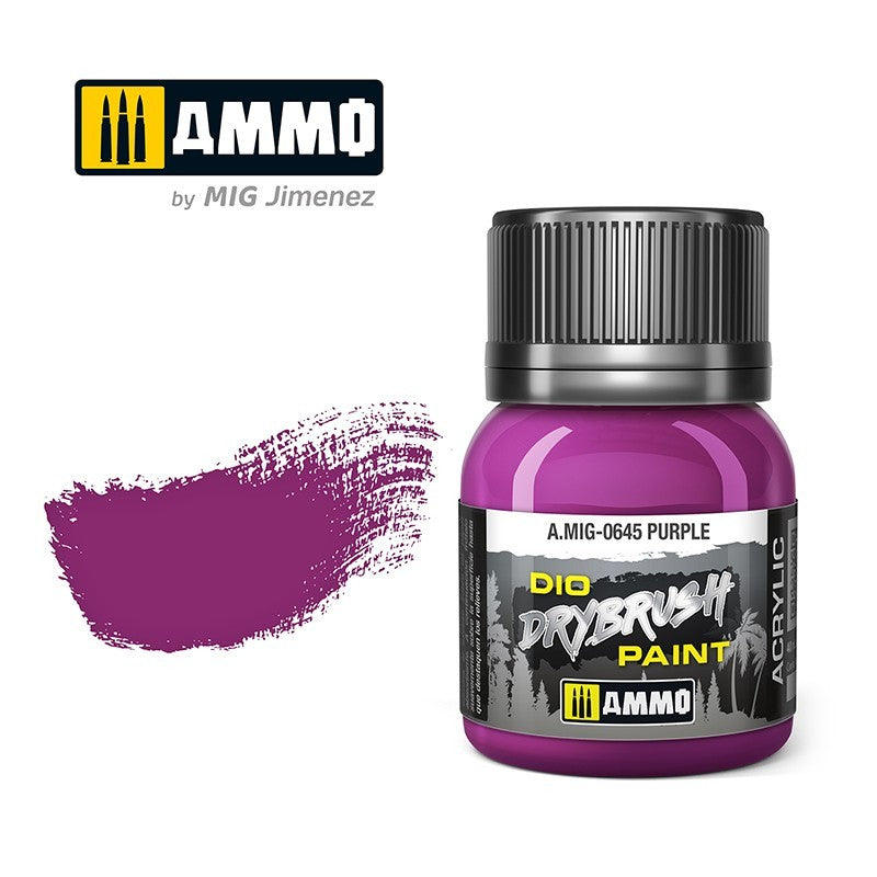 DIO Drybrush Paint - Purple 40ml | Ammo by Mig Jimenez | MIG0645