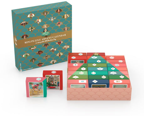 Janet Hill ADVENT CALENDAR New York Puzzle Company 24 Mini Puzzles Jigsaw NPZJH2240