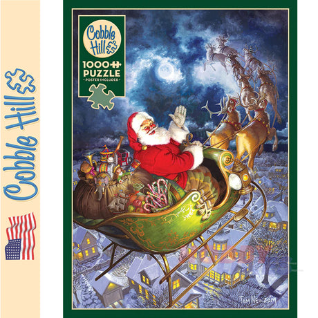 Merry Christmas to All COBBLE HILL 1000pc  jigsaw puzzle 40206
