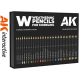 Weathering Pencils x 37 - Deluxe Edition Box | AK interactive | AK10047