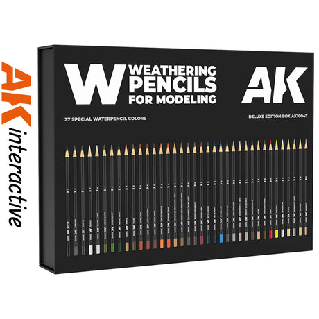 Weathering Pencils x 37 - Deluxe Edition Box | AK interactive | AK10047