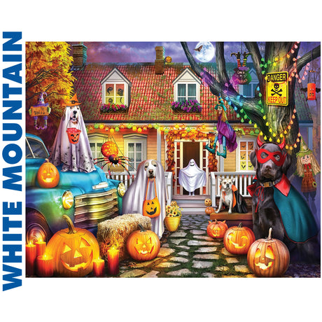 Halloween Dog House - 1000pc Jigsaw Puzzle | White Mountain | 2063pz