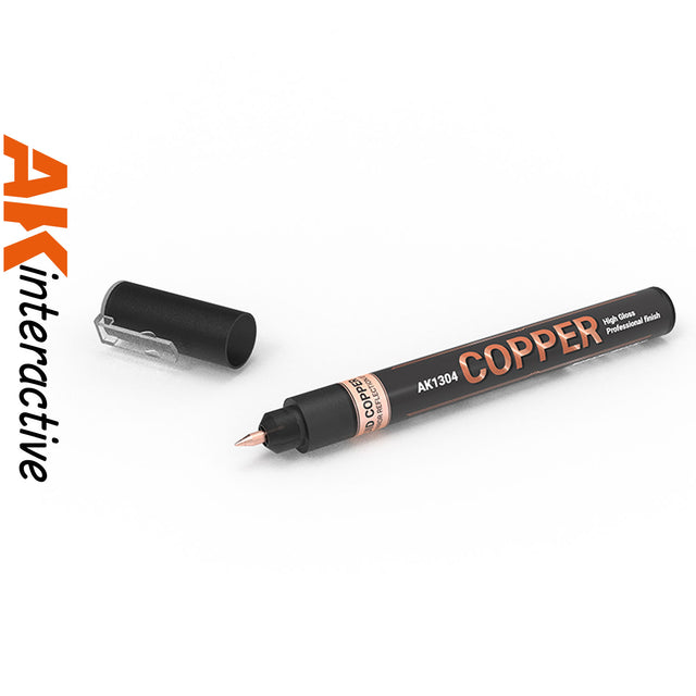 Metallic Liquid Marker - Copper - Fine Tip 1.0mm | AK interactive | AK1304