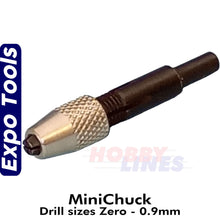 Load image into Gallery viewer, MICROCHUCK Mini Chuck drill size Zero to 0.9mm Expo Tools 12832
