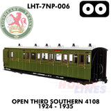 Brake Third Southern 4108 1924-1935 - DCC Ready | Lionheart Trains |  LHT-7NP-006