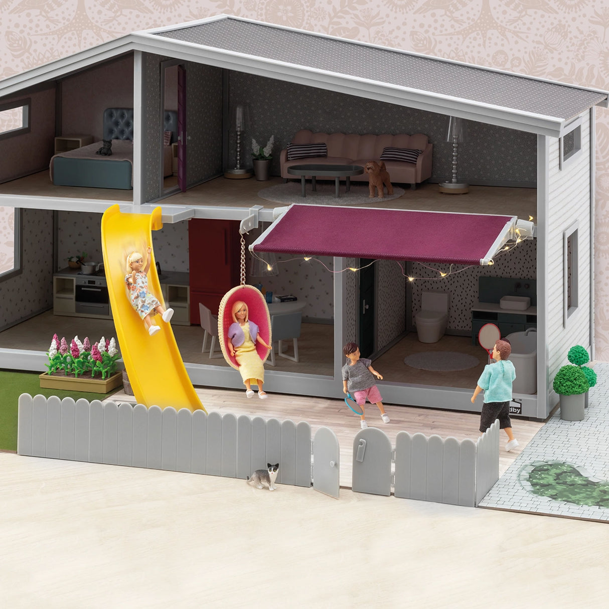 LUNDBY GARDEN SET play leisure area Doll's House 1:18 Sweden 60-1028-00