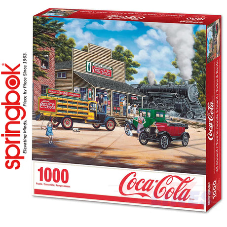 Coca-Cola All Aboard 1000 Piece Springbok Jigsaw Puzzle