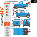 Land Rover 88 - Series IIA Crane - Tow Truck - Model Kit | AK interactive | AK35014