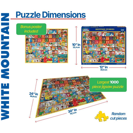 Bedtime Stories - 1000pc Puzzle | White Mountain |  2151pz