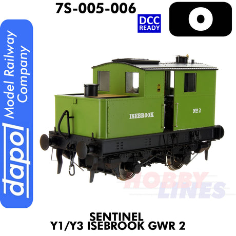 Sentinel Y1/Y3 Isebrook GWR 2 - DCC Ready  | Dapol | 7S-005-006