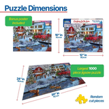 Christmas on the Farm - 1000pc Puzzle | White Mountain | 1716pz