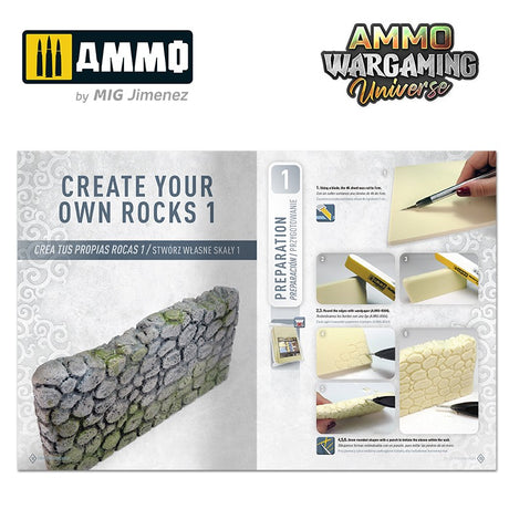 Ammo Wargaming Universe - Book 11 – Create Your Own Rocks | Ammo by Mig Jimenez | MIG6930