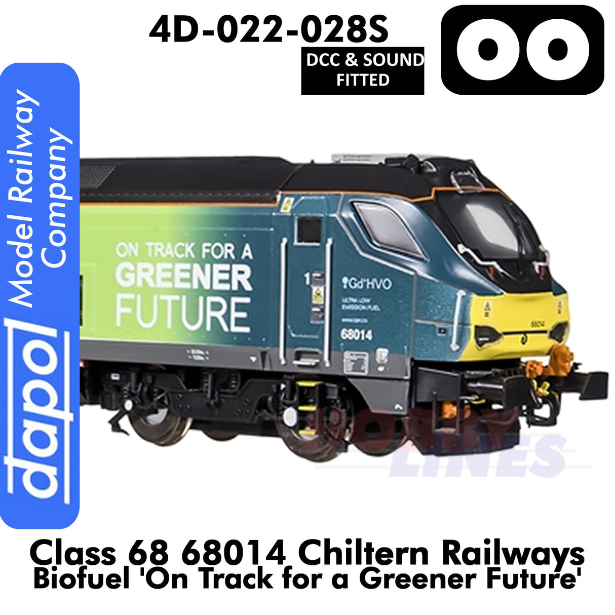 CLASS 68 68014 Chiltern Green Bio Fuel | Dapol | 4D-022-028S