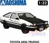 TOYOTA AE86 TRUENO TAKUMI FUJIWARA "Initial D" 1:32 scale kit Aoshima 00896