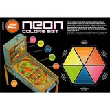 Neon Colours Set - 3G Acrylic Paint x 6  | AK interactive | AK11610
