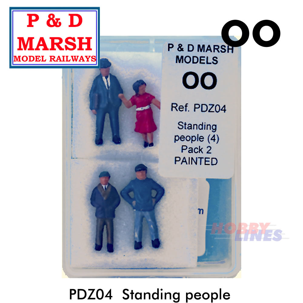 Standing People x 4 - Set 2 | P&D Marsh | Z04
