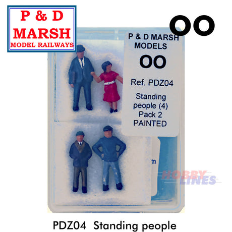 Standing People x 4 - Set 2 | P&D Marsh | Z04