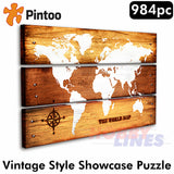 Showpiece Puzzle - Vintage Style Canvas Set - 23" x 14" 984pc | Pintoo | HN1063