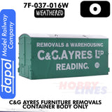 C&G Ayres Furniture Removals Container - Body only |  Dapol | 7F-030-016W