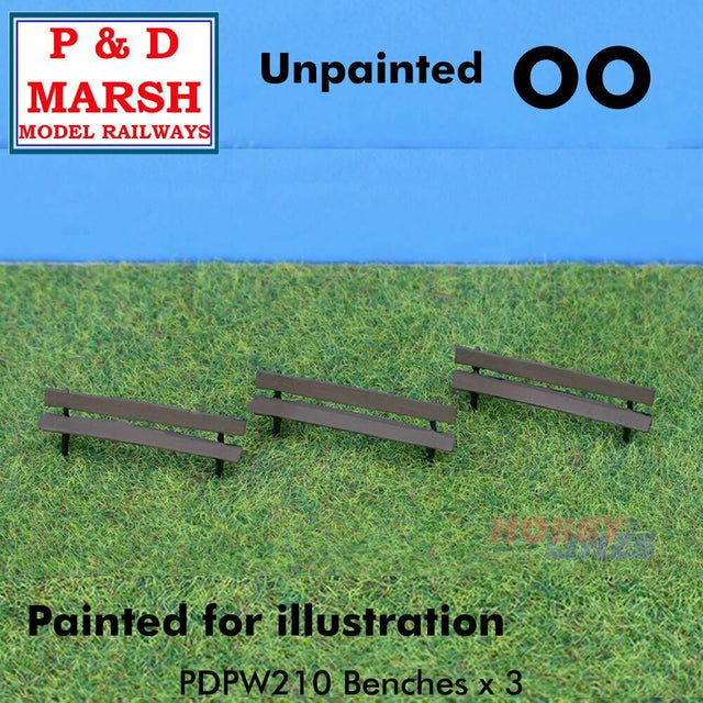 Benches x 3 - Unpainted | P&D Marsh  | PW210