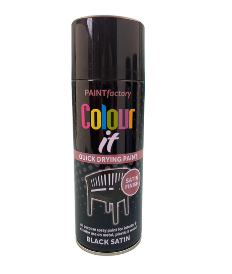 Paint Factory 2685 Satin Black Spray