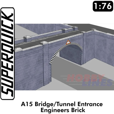 BLUE BRICK BRIDGE 1:72 Scale OO HO Gauge Railways Building Series A15 SuperQuick