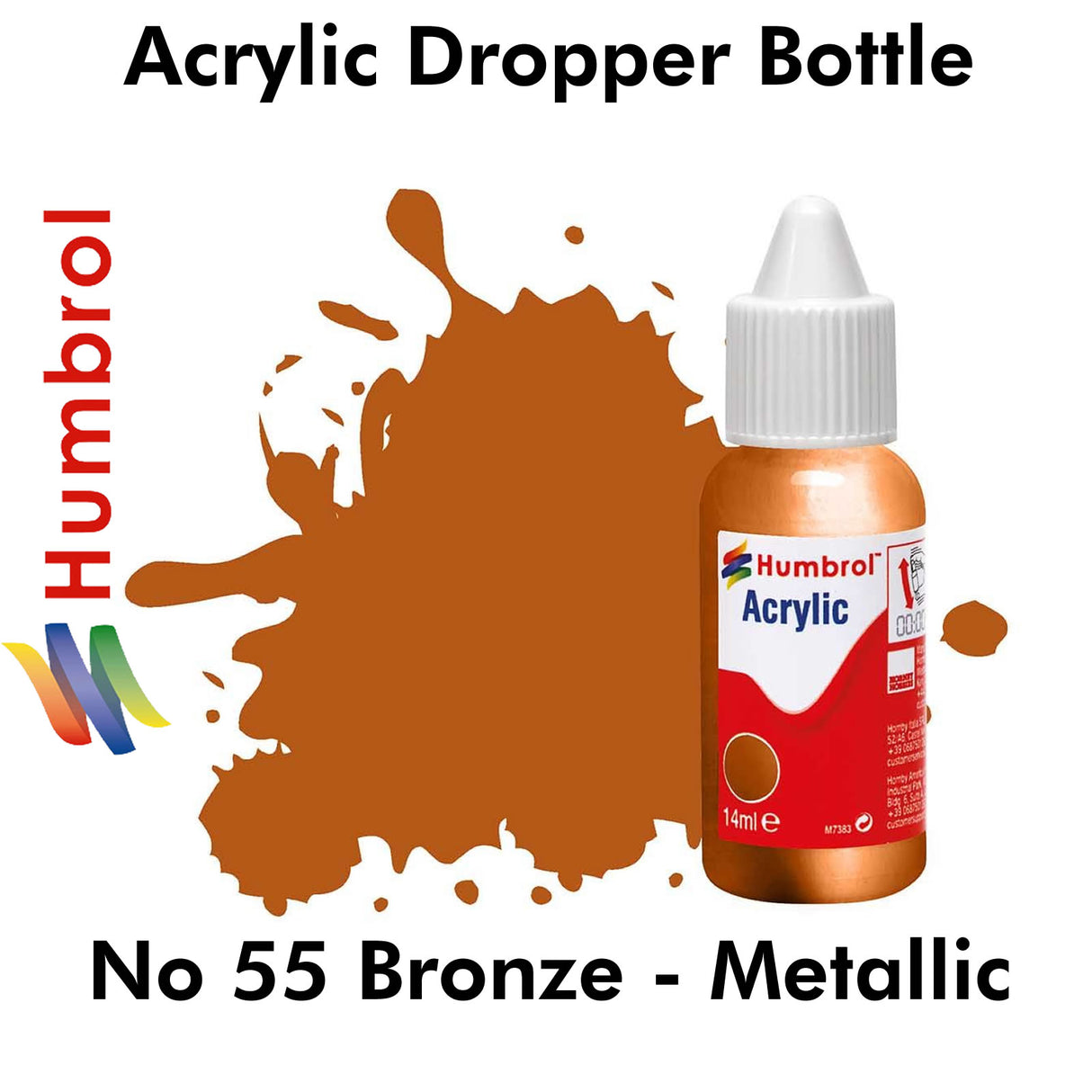 Acrylic Dropper - No.55 Bronze - Metallic | Humbrol | DB0055