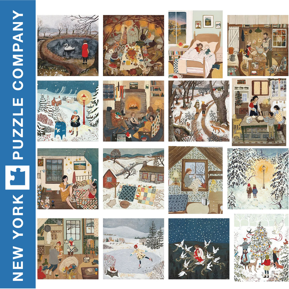 Loré Pemberton Advent Calendar -24 Mini Puzzles | New York Puzzle Company | NPZLP2350
